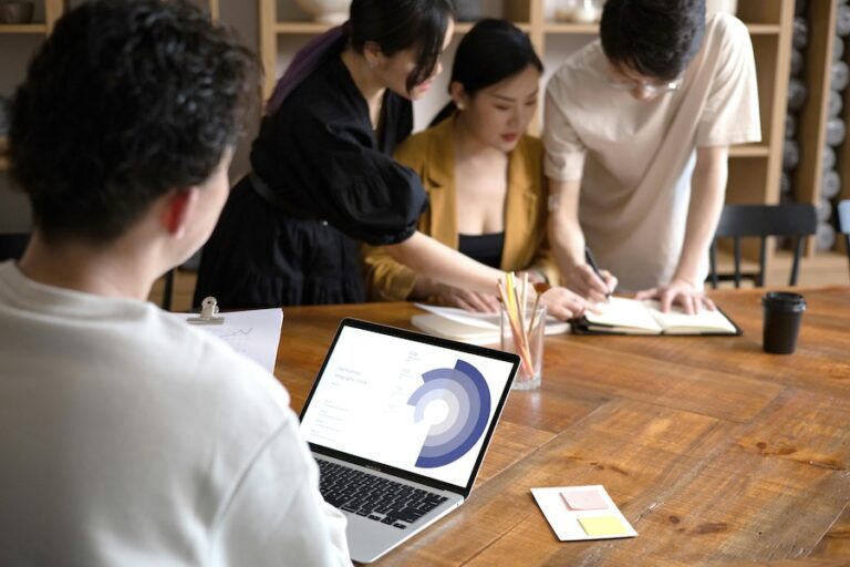 Lead generation company team helping businesses acquire new customers